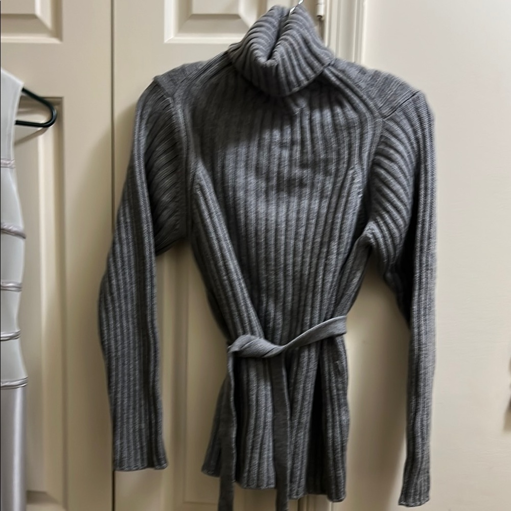 NWOT Talbots Gray Ribbed Turtleneck Sweater